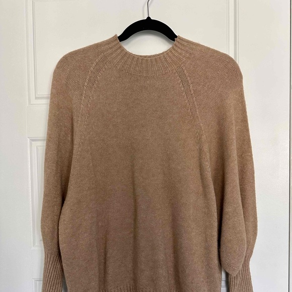 Charli Sweaters - Charli Oversized Brown Knit Rib Crew-Neck  Pullover Sweater One Size